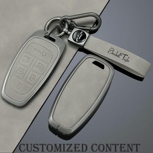 Contenido personalizado Funda para llaves compatible con Hyundai Tucson Nexo Santa Sonata DN8 NX4 2020-2023 2024 Ioniq 5 Nexo Grandeur Santa Fe TM Staria