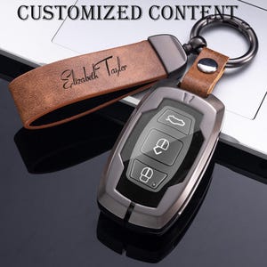 BYD Yuan Song S6 Qin 2016-2021 用キーフォブカバーに適合する限定アートレターキーケース | 3 ボタン スマートキープロテクター