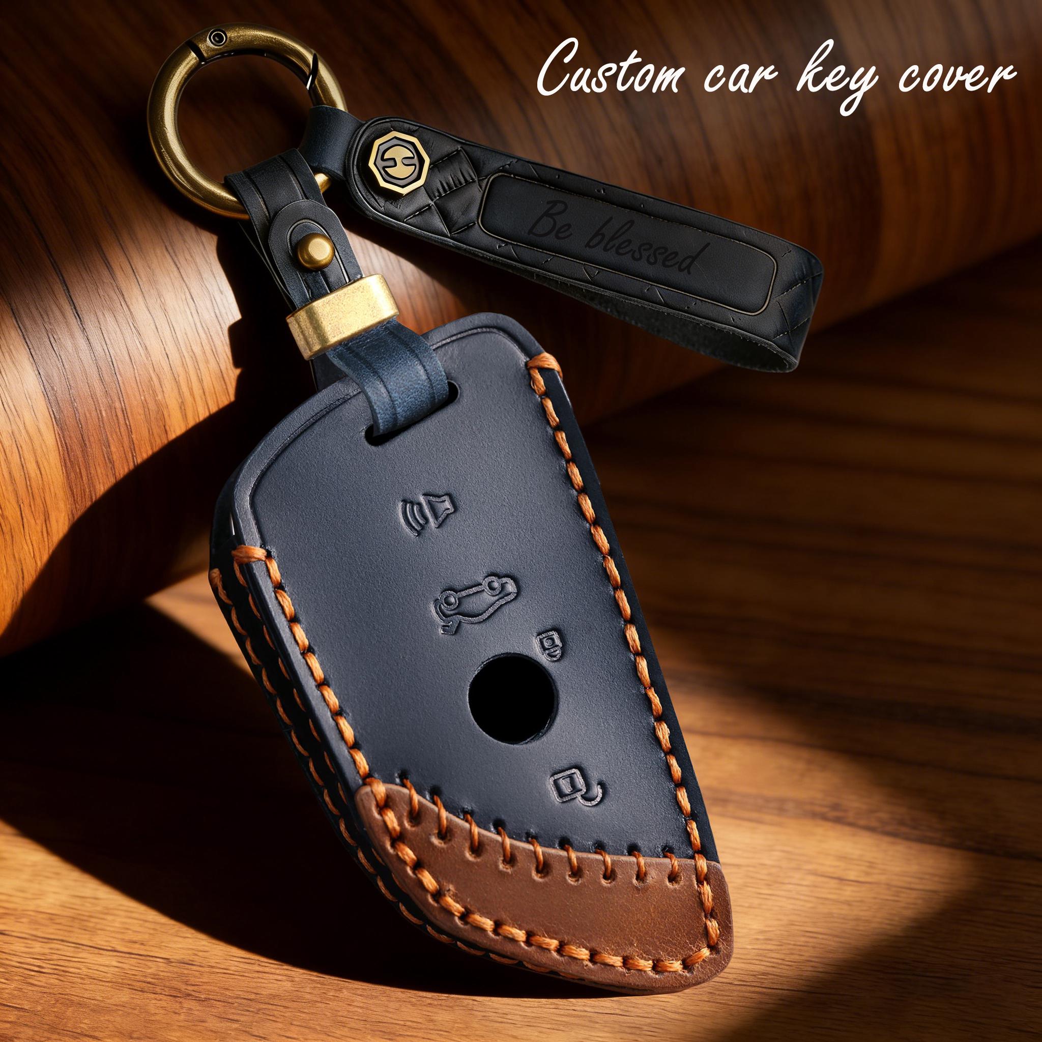 Leadwolf TPU car key case cover Fit for BMW 1 2 3 4 5 6 7 series X1 3 4 5 6 smart key 2 button Waterproof and durable Pink