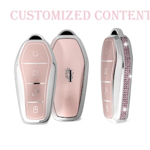 Customizable personalized content Key Cover fit for BYD Sparkling Diamond Edging