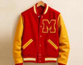 Chaqueta bomber universitaria MJ Thriller Letterman Michael Jackson para fiesta de Halloween, regalo para él.