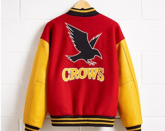 Crows Smallville Tom Welling Varsity Letterman Jacke für Herren | Halloween Geschenk | Geschenk für Ihn | Wollvarsity für den Herren
