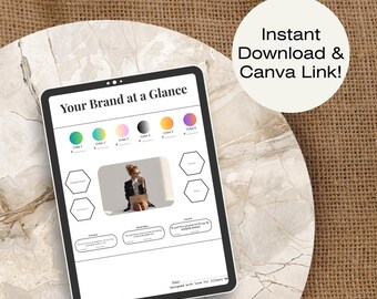 Editable Client Mood Board Template - Editable in Canva & Instant PDF Download(s)!