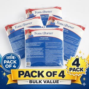 Fons & Porter Design Wall Pack | 60x72 Inch Flannel Quilt Layout Boards (4 Pack)