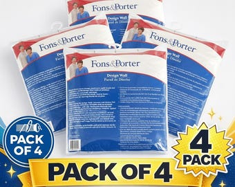Fons & Porter Design Wall Pack | 60x72 Inch Flannel Quilt Layout Boards (4 Pack)