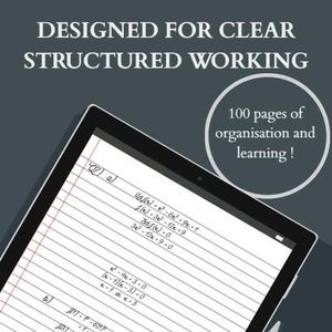 Maths Lined Digital Notebook | iPad & Android (PDF)