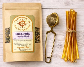 Soul Soothe Calming Herbal Tea – Caffeine-Free Blend for Stress Relief & Sleep