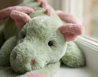 Jellycat Malachy Dragon Plush – Miękka, zielona, fantastyczna zabawka pluszowa, 50 cm, kolekcjonerska zabawka