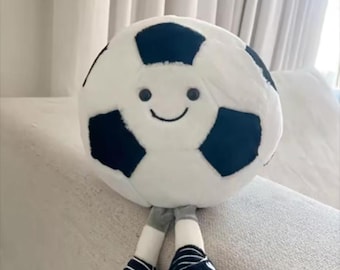 Plush Amuseable Football Soccer ball H25cm