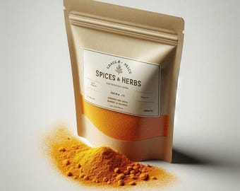 Organic Turmeric Powder | High Curcumin Haldi | Pure Indian Spice | Golden Milk | Natural & Chemical Free | Ayurvedic Superfood
