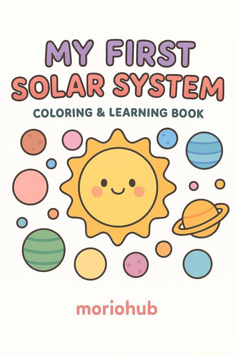 My First Solar System Coloring Book | Preschool Coloring & Learning ...