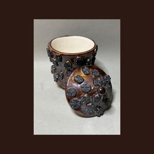 Brutalist Dalek Container - Handmade Studio Pottery - Lidded Porcelain Home Decor -Unique Catchall Trinket Storage - Functional Art