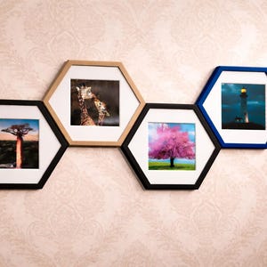 HoneyComb Hexagonal 4X4 Picture frame - Customizable