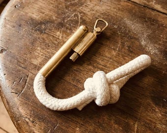 Stoppino in ottone da collezione – Accessorio tascabile in metallo in stile antico, pezzo da esposizione vintage retrò