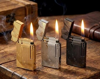 One Piece Sanji Lighter – Engraved Anime Collectible Metal Lighter, Available in Multiple Colors, Luxury Gift