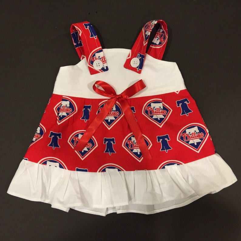 MLB Philadelphia Phillies Baby Infant Toddler Girls Dress *YOU PICK SIZE*
