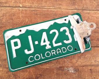 Colorado Vintage LICENSE PLATE Clipboard | Metal Car License Plate | Industrial Photo Holder / Display | Rustic Garage | Primitive Americana