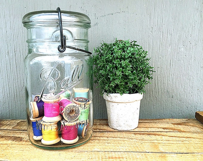 ONE Mason Jar Ball Eclipse Wide Mouth Canning Jar Vintage Etsy
