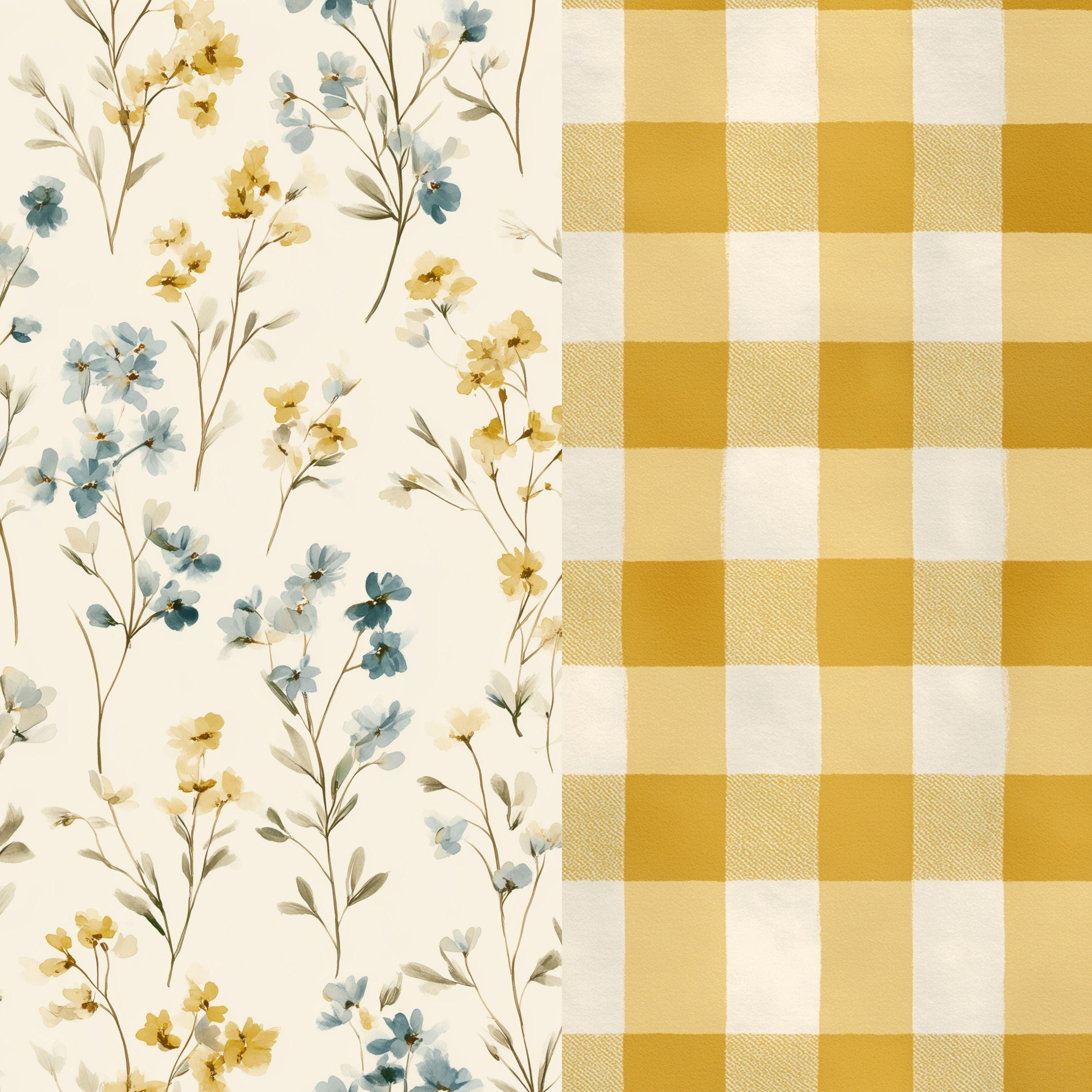Wildflower Seamless Pattern Bundle, Cottagecore Summer Digital Paper ...