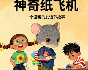 Milo y los aviones mágicos de papel Libro infantil chino PDF 小米的神奇纸飞机 电子书 / Cuento para niños en mandarín / Aprende el libro de cuentos de la amistad en chino digital