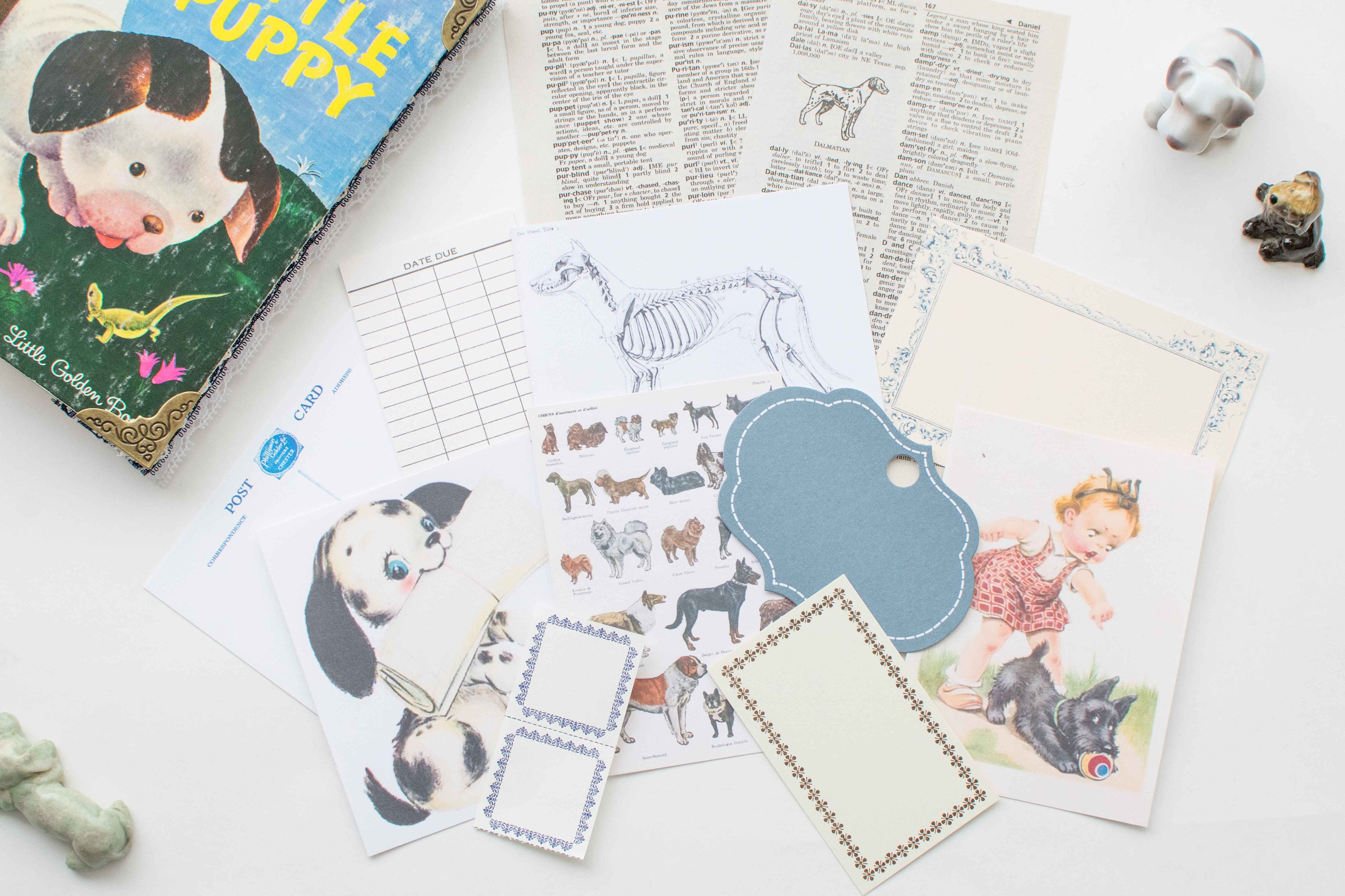 Junk Journal | Poky Little Puppy | Handmade Hardcover | 152