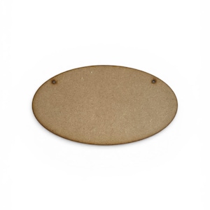 Laser Cut ovale Form mit Loch 13 cm x 8 cm zum Fertigen Anfertigen