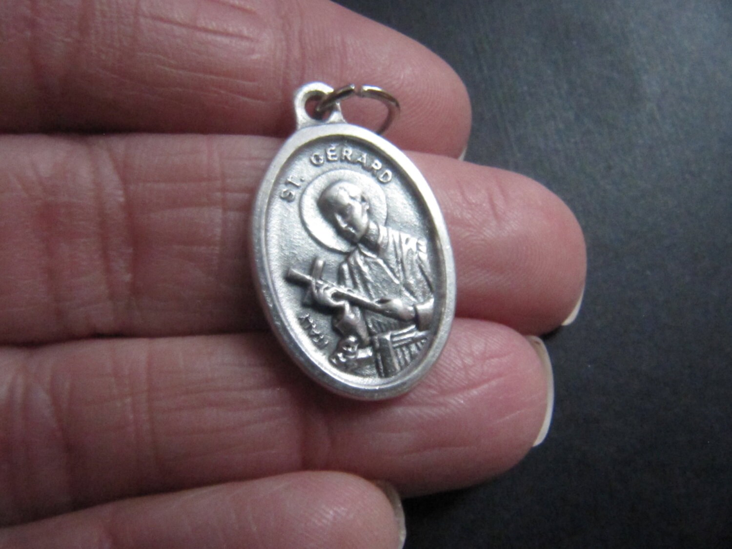 Italian Made St Gerard Holy Medal Reversible - Patron Saint for Mothe…