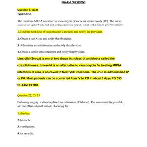 Studieguide för granskning av slutprovet i farmakologi 1, övningsfrågor och motiveringar i PDF-format