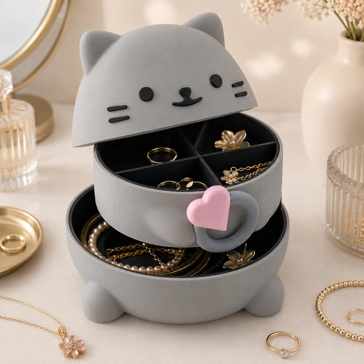 Hidden Compartment Jewelry Organizer - Etsy
