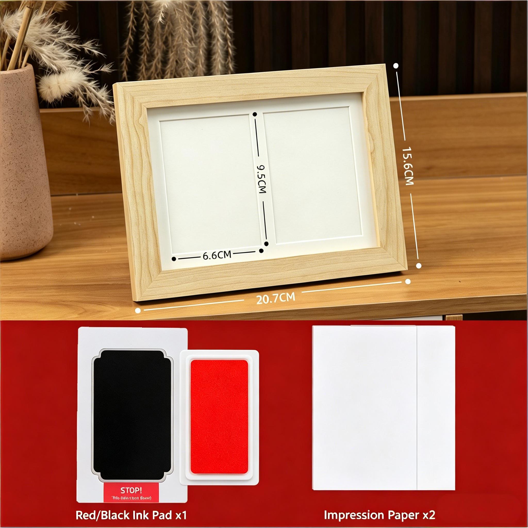Pet Paw Print Frame Kit - DIY Memorial Photo Frame With Ink Pad ...