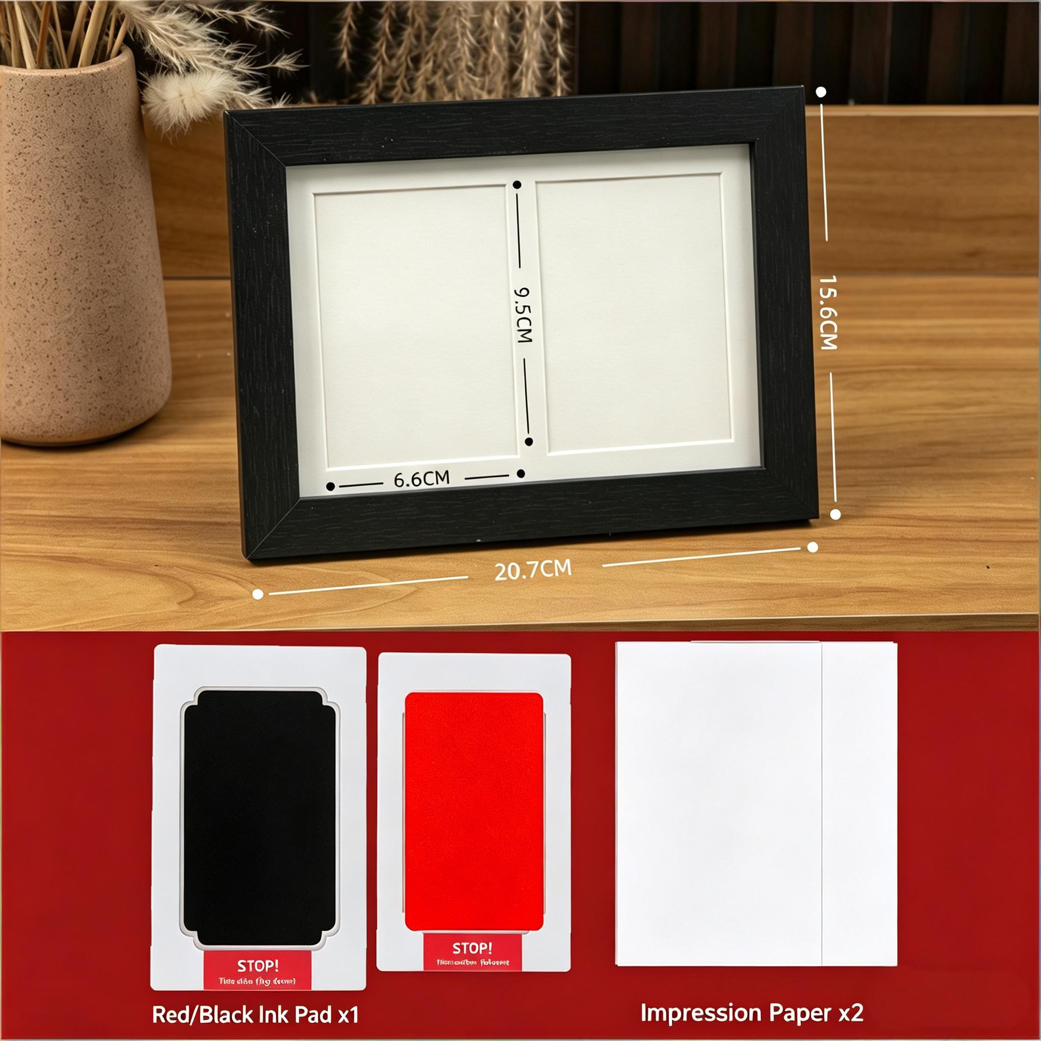 Pet Paw Print Frame Kit - DIY Memorial Photo Frame With Ink Pad ...