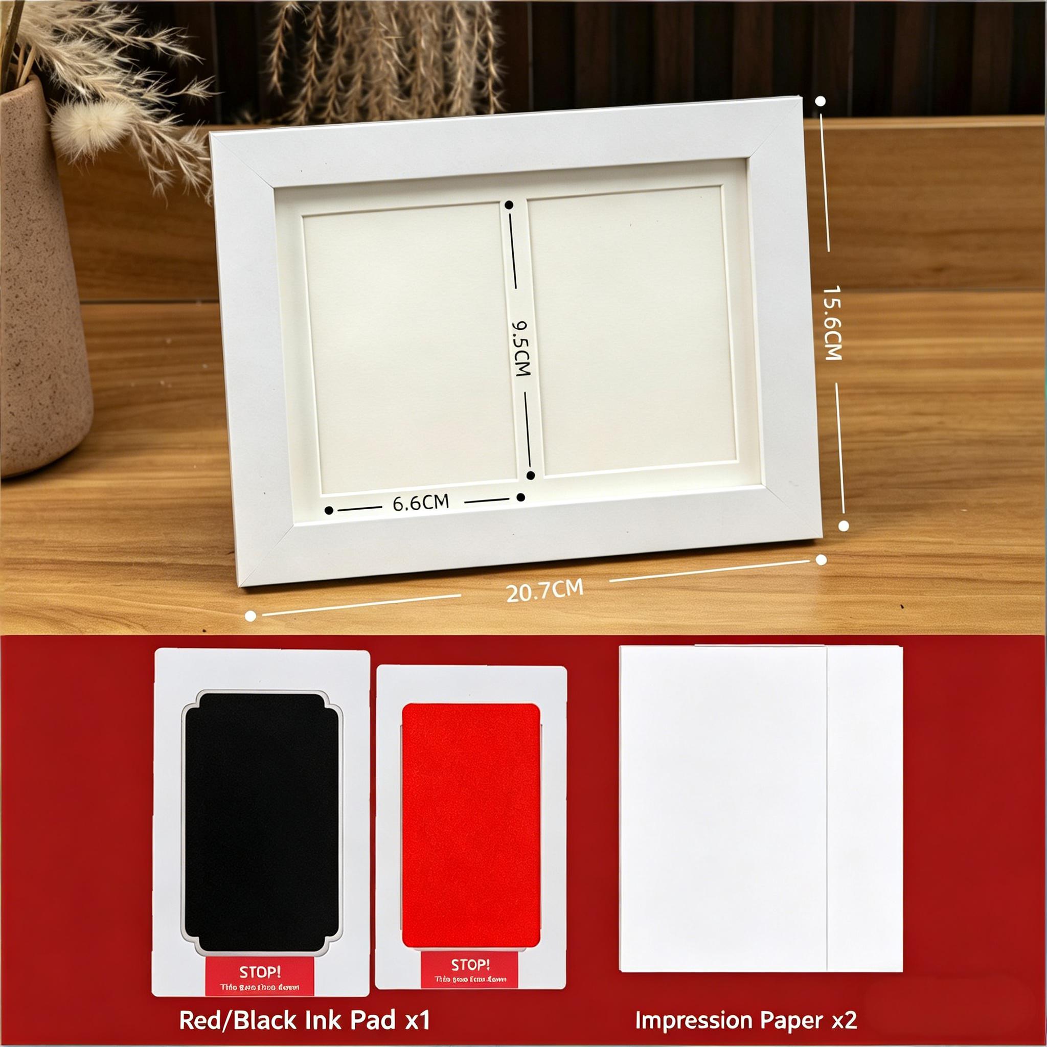 Pet Paw Print Frame Kit - DIY Memorial Photo Frame With Ink Pad ...