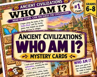 Ancient Civilizations Activity | Ancient History Task Cards & Gallery Walk