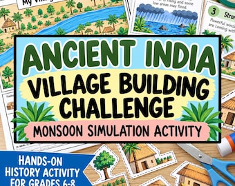 Ancient India Activity | Monsoon Simulation & Village Building Challenge | Middle School History