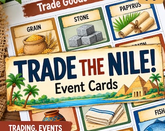 Ancient Egypt Trade Activity, Nile River Simulation, Middle School History Game