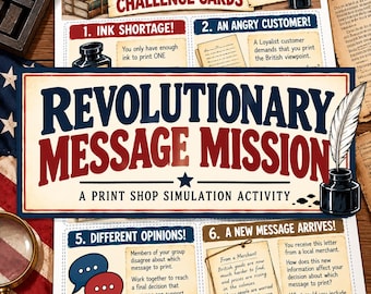 American Revolution Activity | Colonial Print Shop Simulation | Hands-On History