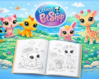 Coloring book little pet shops