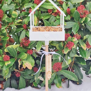 3D print file for bird feeder | printable in one piece | bundle of 2 variants | garden stake & hanging | STL 3MF | commercial license included image 9
