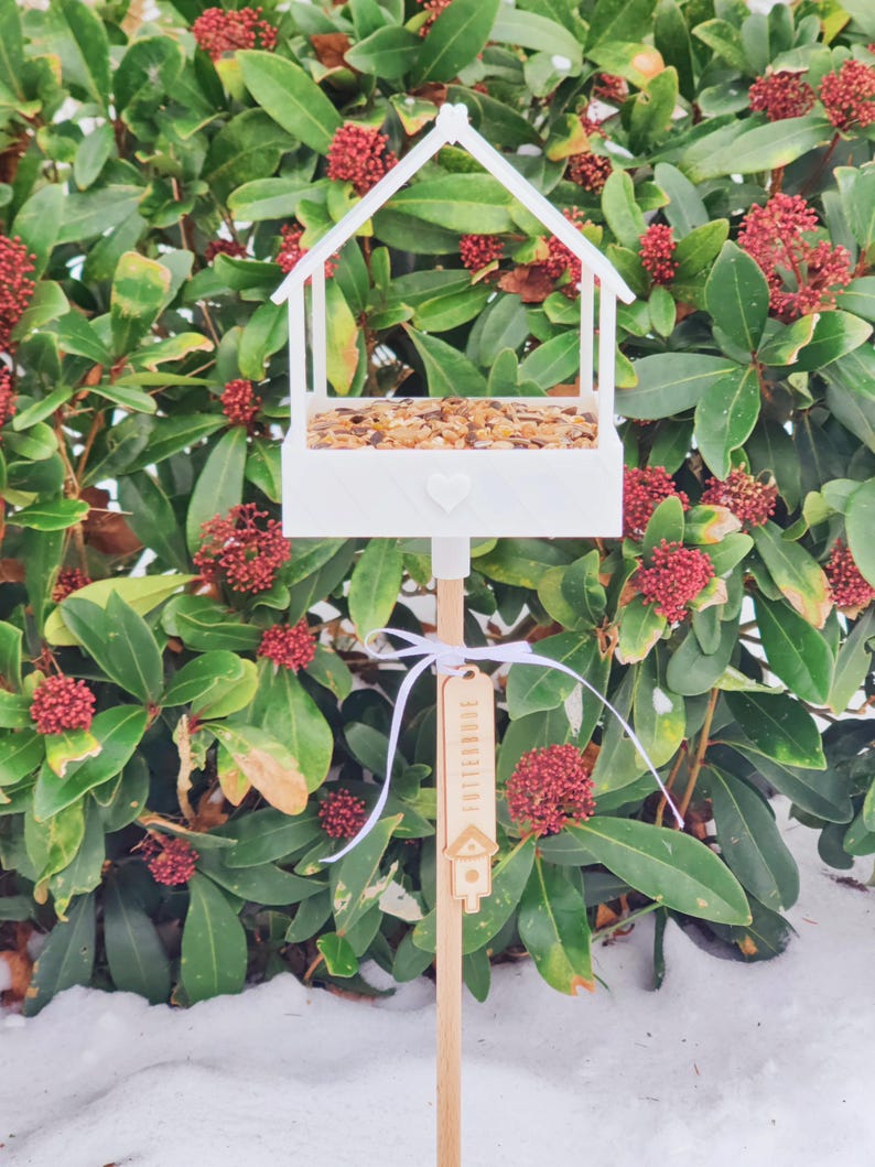 3D print file for bird feeder | printable in one piece | bundle of 2 variants | garden stake & hanging | STL 3MF | commercial license included image 9