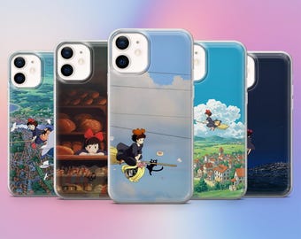 Funda para teléfono de Kiki's Delivery Service para iPhone 17Pro, 17e, 16, 15, 14, 13, 12, Samsung S26, A56, S25, S24, A16, Pixel 10, 10Pro, 9
