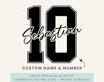 Custom Jersey Name and Number svg png, Custom Baseball Name, Custom Football Name, Custom Basketball Name, Sideline Mom, Mascot Cheer Squad