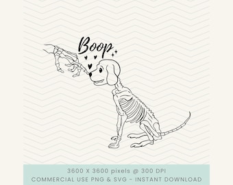Pies Szkielet Boop Halloween svg, Zabawny pies png, Szkielet Boop png, Pies na Halloween png, Psy, bo ludzie są przerażający, Mama psa na Halloween svg