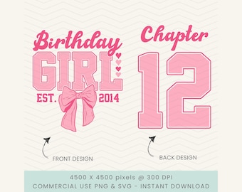 Birthday Girl Rozdział 12 Pvg, Birthday Girl Est 2014 Png, 12th Birthday Girl, Its My 12th Birthday Png, Hello 12 Svg, Hello Twelve png