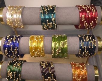 Handcrafted Glass Bangles for Women – Traditional Indian Festive Jewelry - Inova