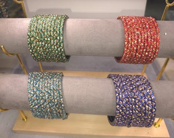 Handcrafted Glass Bangles for Women – Traditional Indian Festive Jewelry -