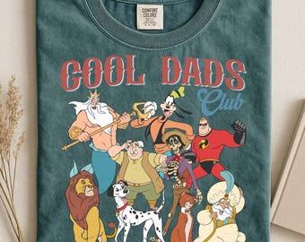 Cool Dads Club Shirt, Retro Disney Dad Tee, Funny Cartoon Fathers Day Shirt, Magic Kingdom Family Vacation Tee, Papa Gift for Disney Dad