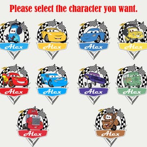 Custom Disney Cars Pit Crew shirt, McQueen Mater verjaardag T-shirt, bijpassende shirt Disneyland familie verjaardag, shirt Racing Cars Squad afbeelding 11