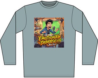 Emotional Damage Comic Art Long Sleeve Shirt | Meme Graphic Tee