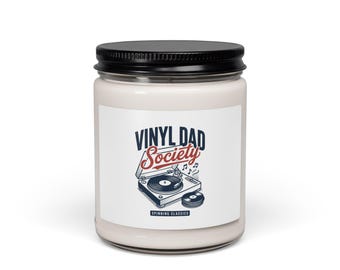 Vinyl Dad Society Candle | 9oz Scented Soy Candle