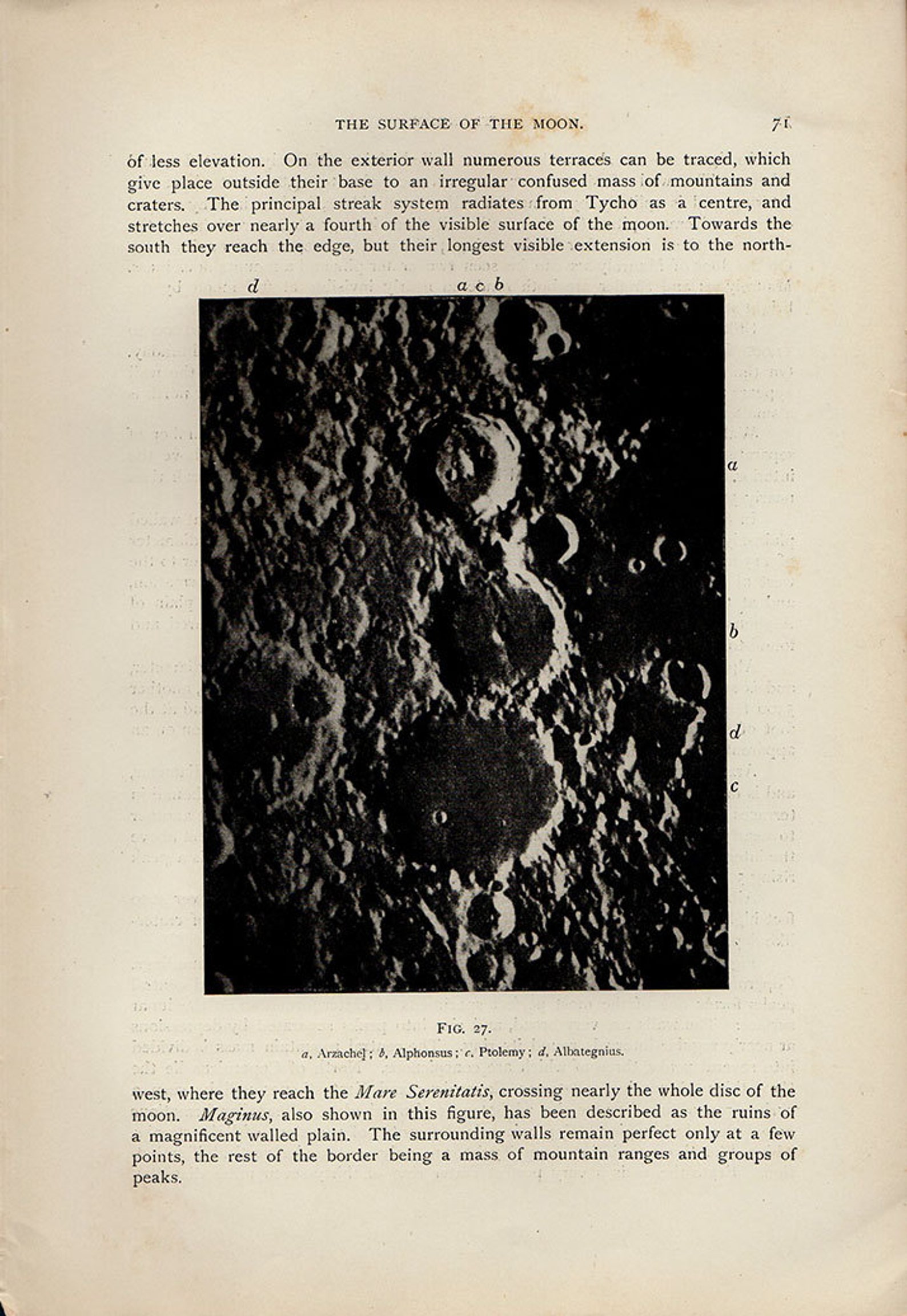1900 SURFACE Of The MOON 71 Arzachel Alphonsus Tolomeo Etsy